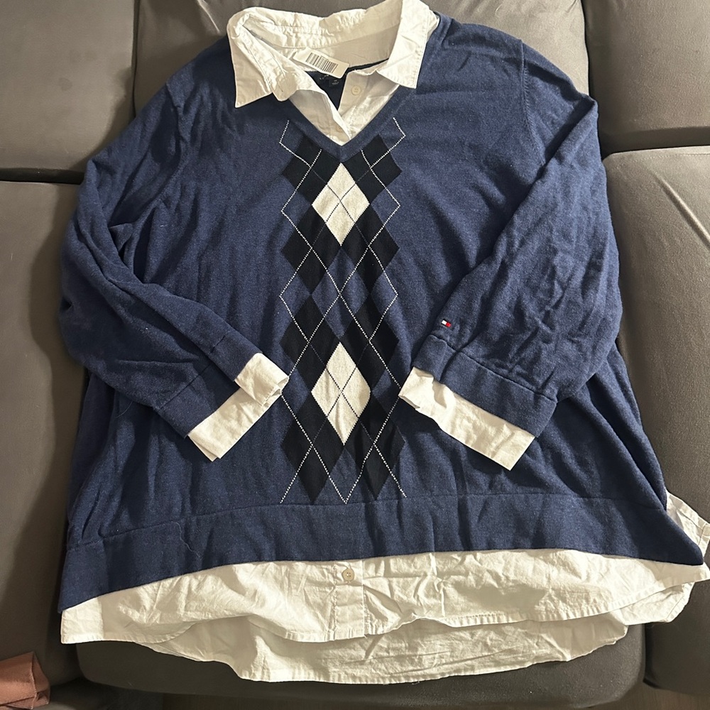 Blue sweater